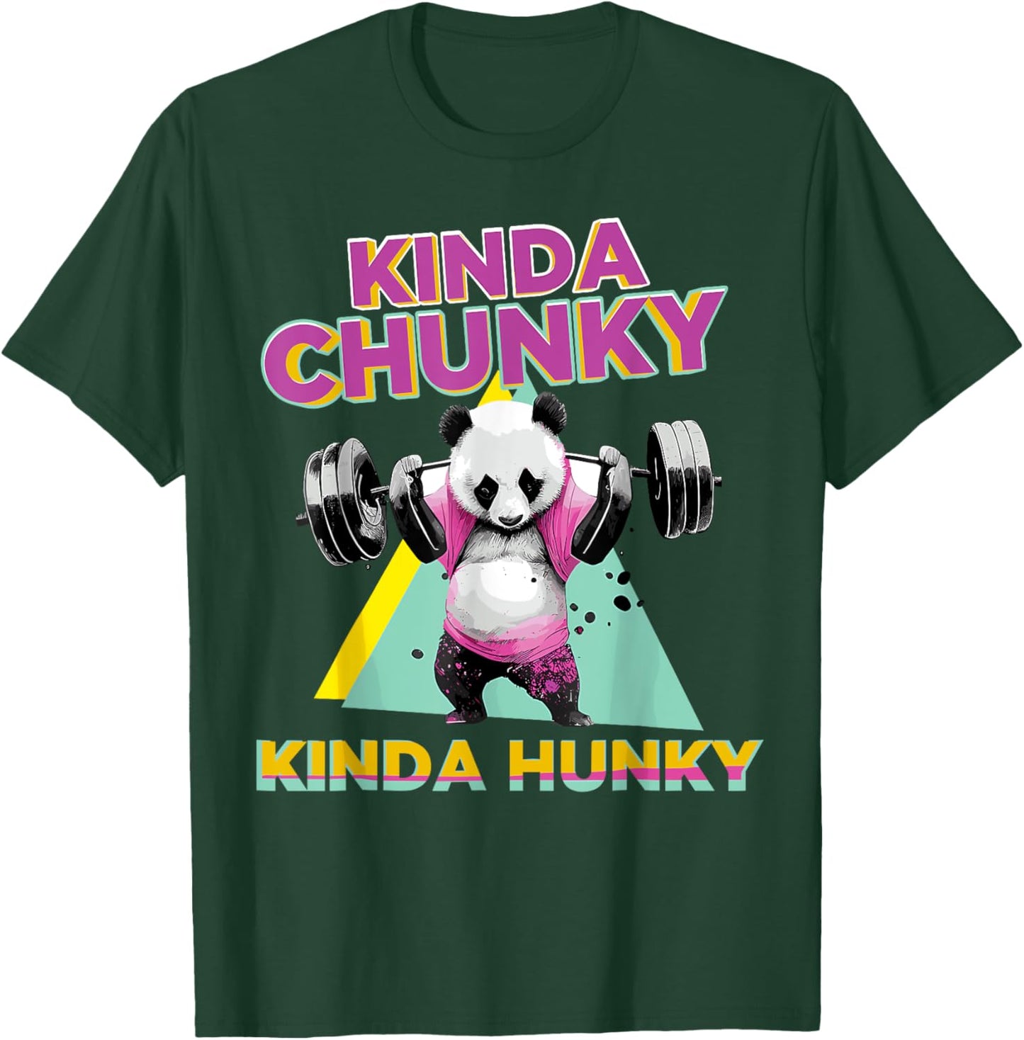 Kinda Chunky Kinda Hunky, Bodybuilding Gym , Small, Black T-Shirt - T-Shirt | Forest