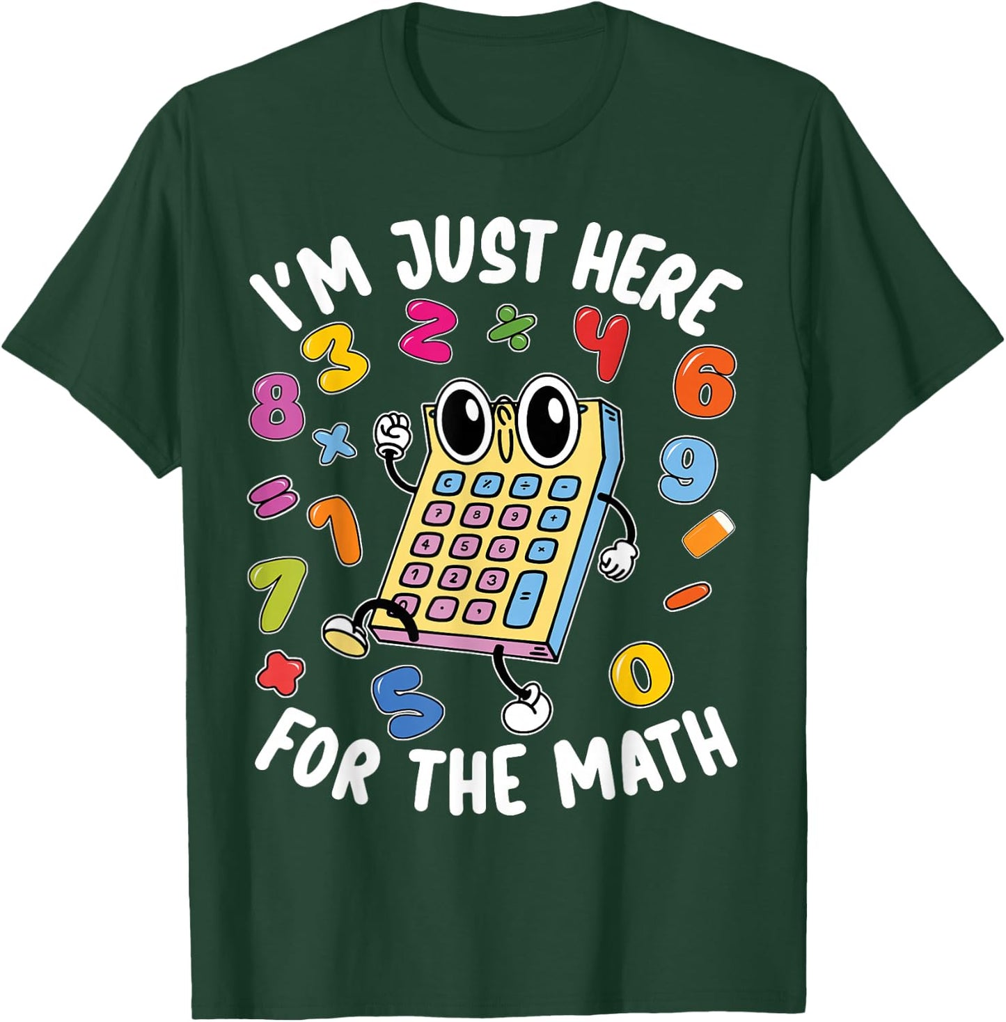 Number Day Maths Day Number Day Calculator Kids Costume T-Shirt - T-Shirt | Forest