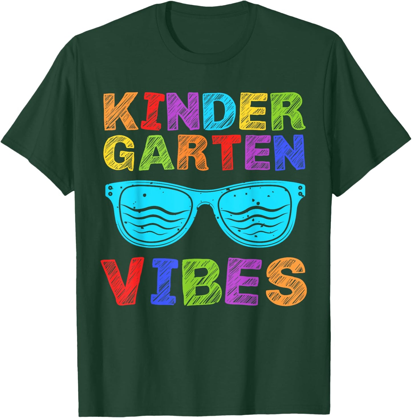 Kindergarten Vibes First Day of Kindergarten Back to School T-Shirt - T-Shirt | Forest