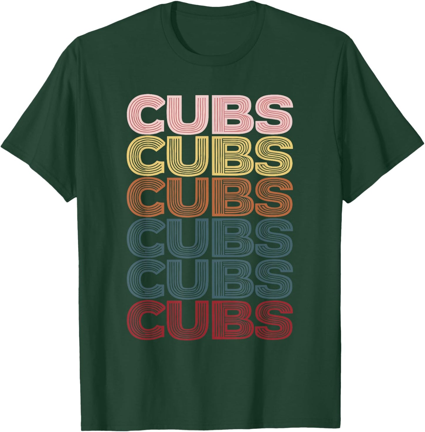 Retro Cubs Name Throwback Vintage T-Shirt - T-Shirt | Forest