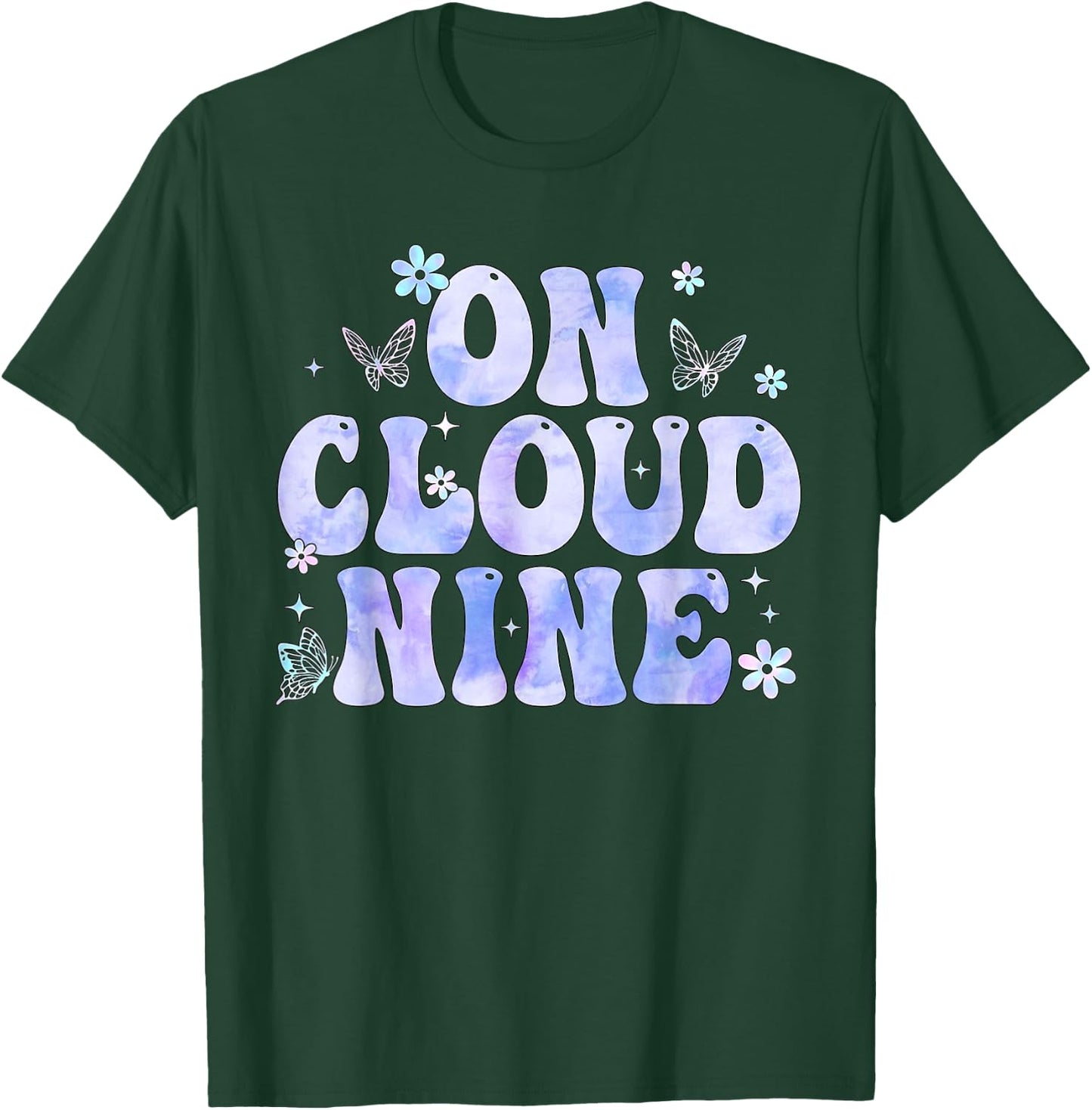 On Cloud Nine 9th Birthday 9 Years Old Birthday Girl T-Shirt - T-Shirt | Forest