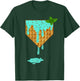 Home Plate Drip - Mint Chocolate Chip Softball & Baseball T-Shirt - T-Shirt | Forest