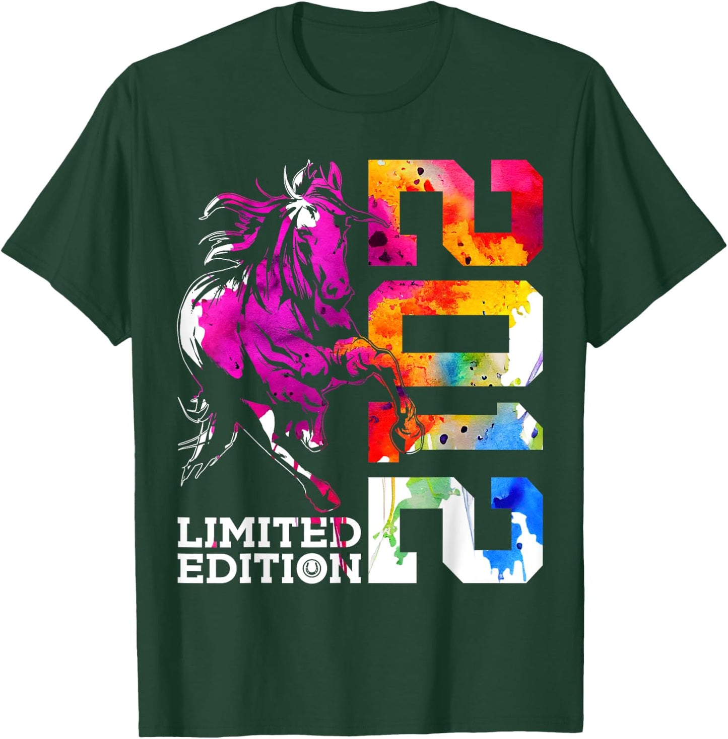 Limited Edition 2012 Riding Horse 13th Birthday T-Shirt - T-Shirt | Forest
