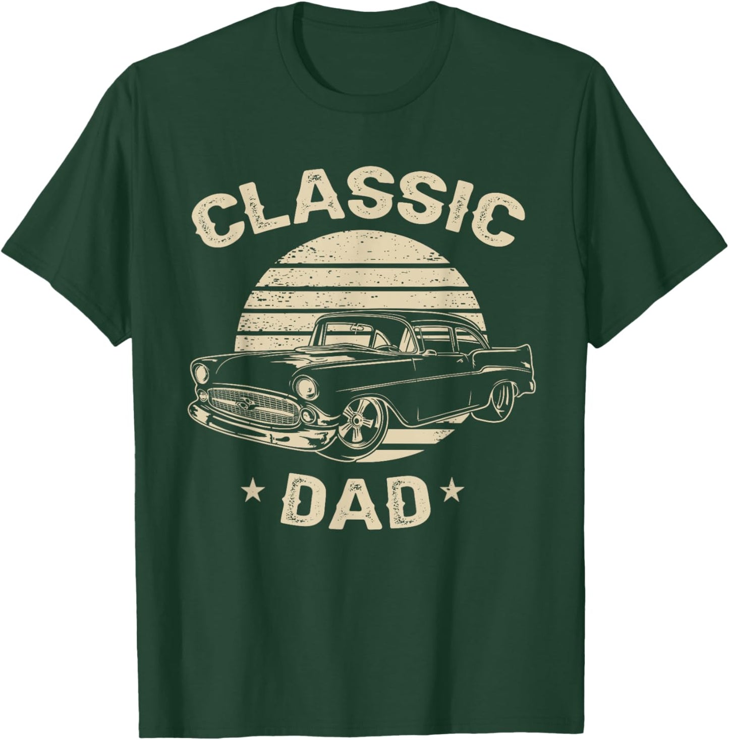 Dad Vintage Retro Classic Funny Car Lover Enthusiast T-Shirt - T-Shirt | Forest