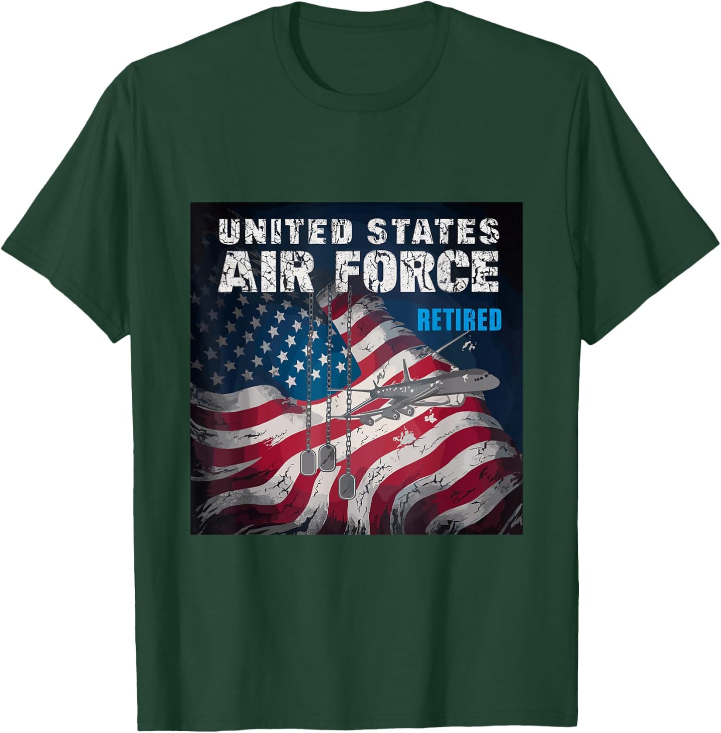 Veteran Of The United States Air Force Retired T-Shirt - T-Shirt | Forest