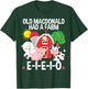 Toddler Kids Old MacDonald Had a Farm E-I-E-I-O Nursery Song T-Shirt - T-Shirt | Forest