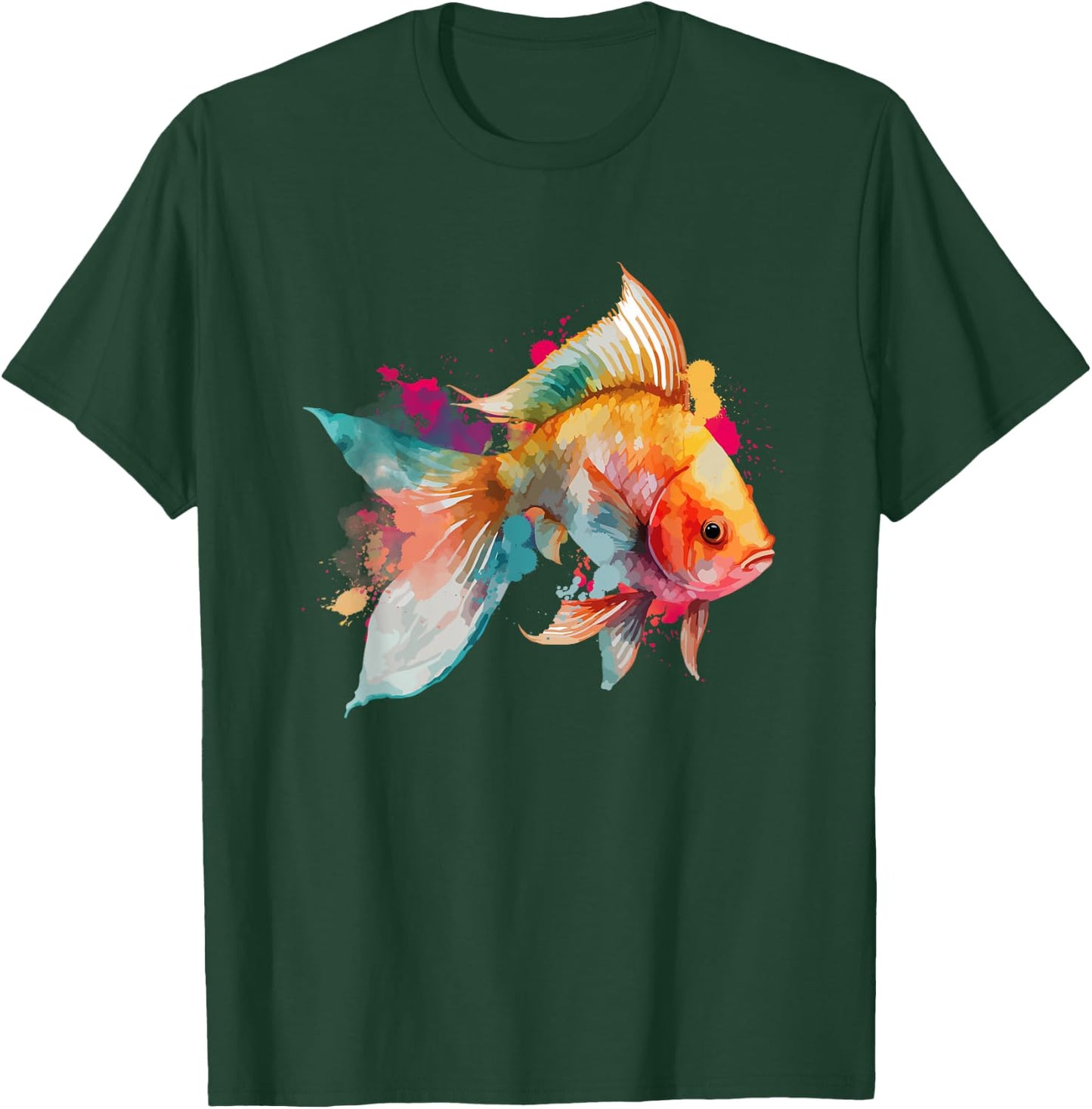 Vibrant Goldfish - Fishkeeper Fishkeeping Fish Tank T-Shirt - T-Shirt | Forest