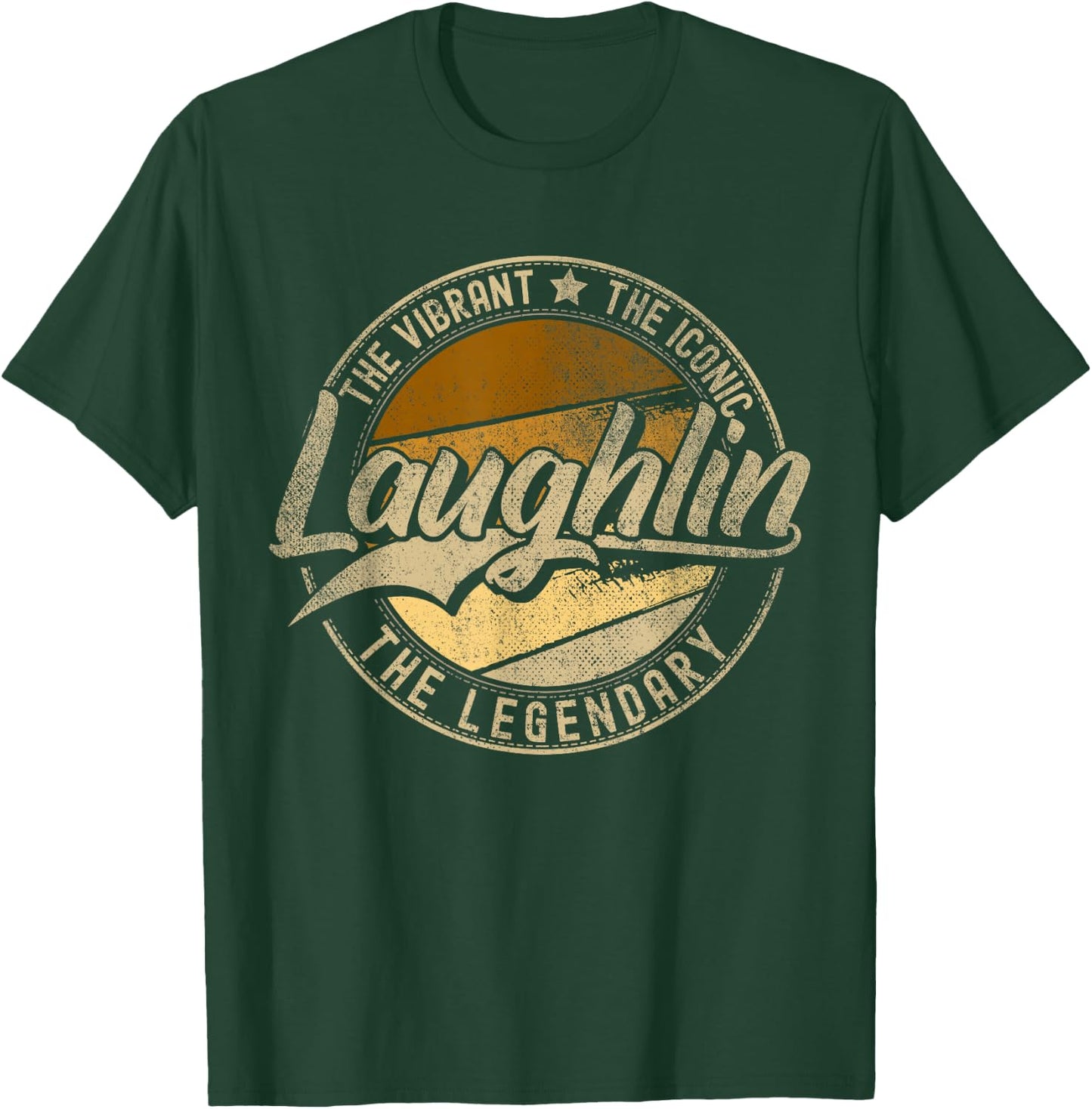 Laughlin NV | Nevada Vintage Distressed T-Shirt - T-Shirt | Forest