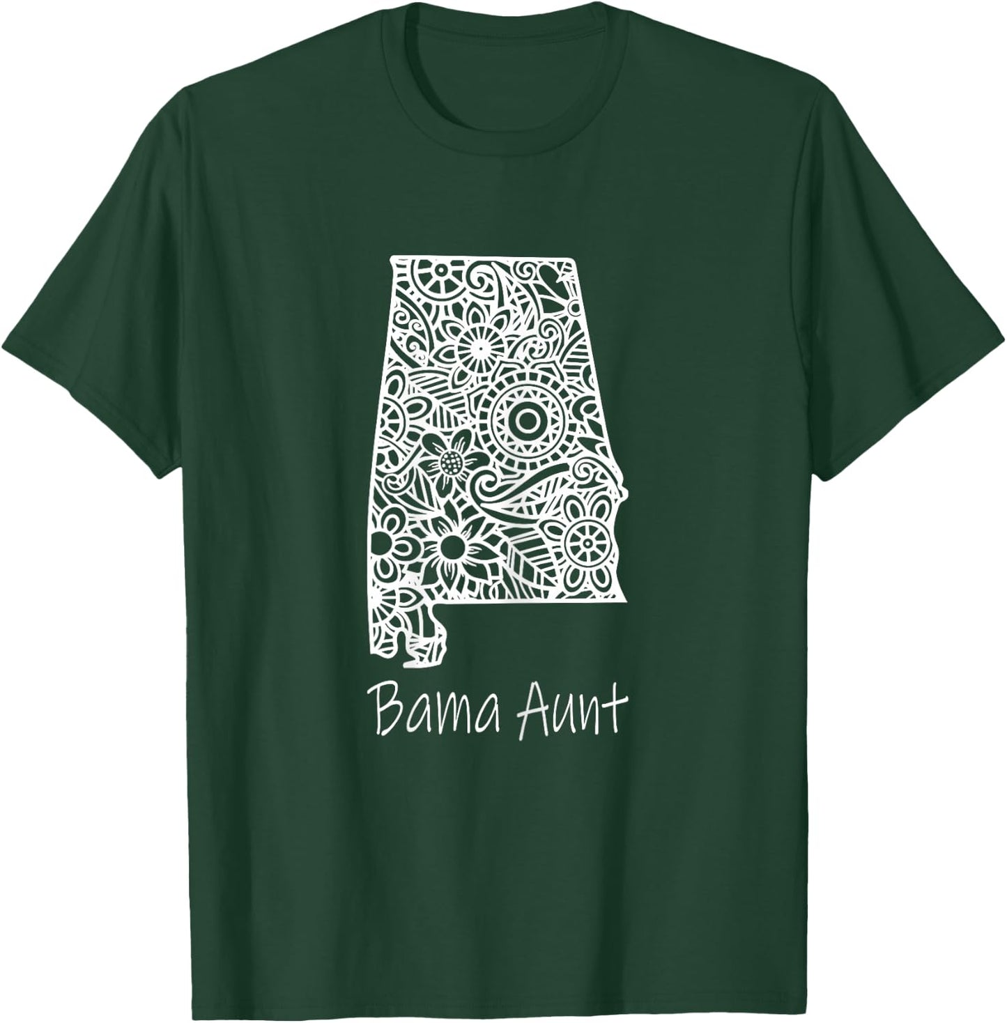 Alabama Bama Aunt Family Reunion Mandala Alabama T-Shirt - T-Shirt | Forest