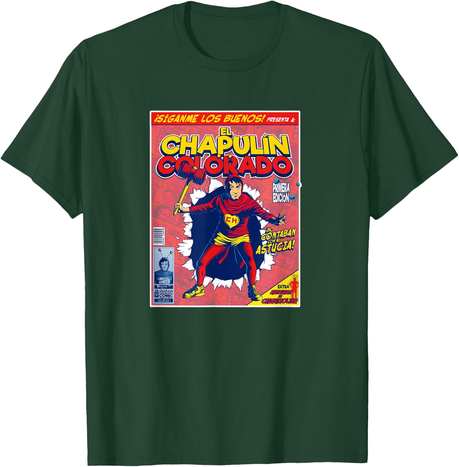 Chapulin Colorado - Fun Desings for Kids, Teen, Women & Men T-Shirt - T-Shirt | Forest