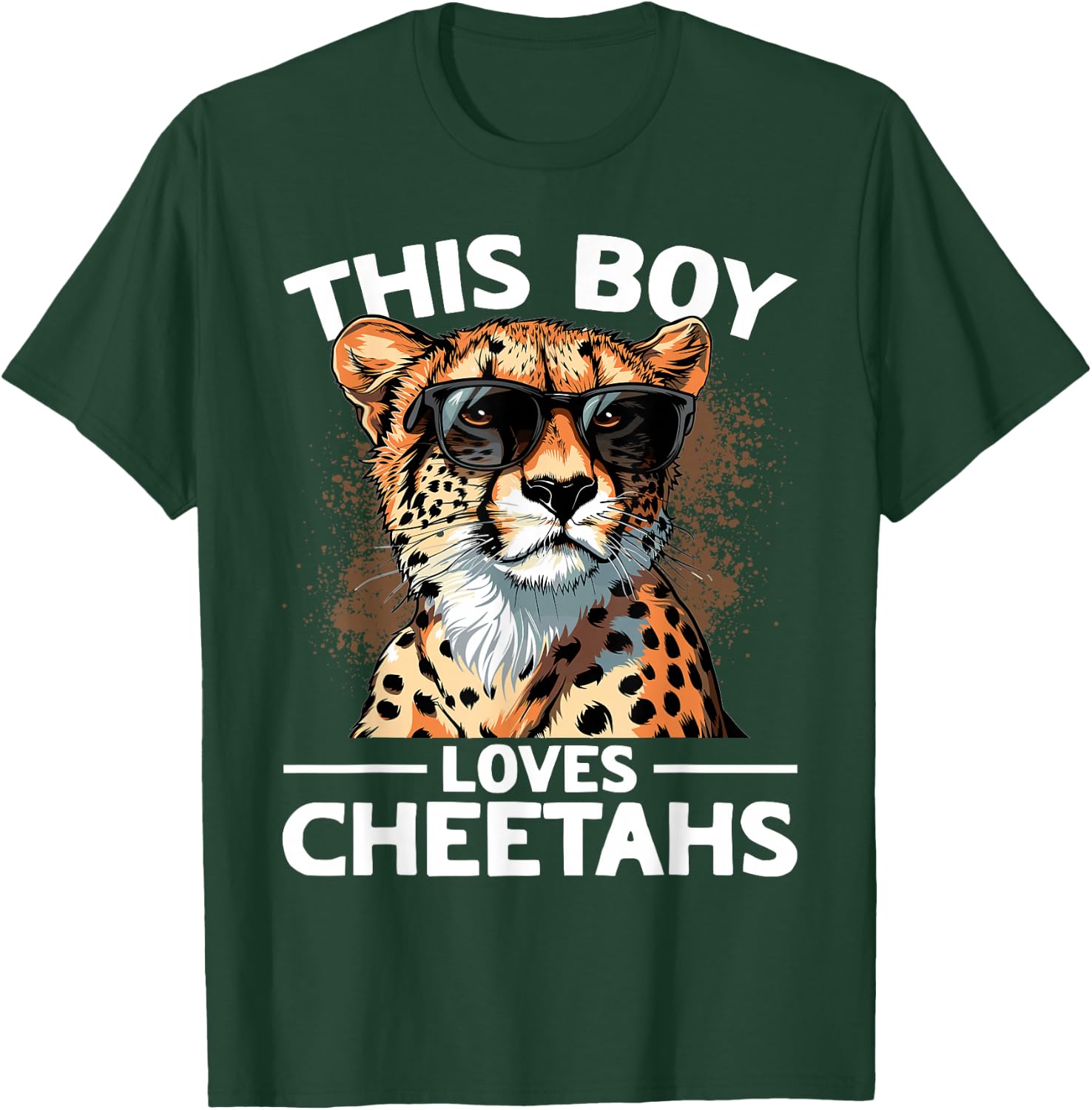 Funny Cheetah Animal This Boy Loves Cheetahs T-Shirt - T-Shirt | Forest