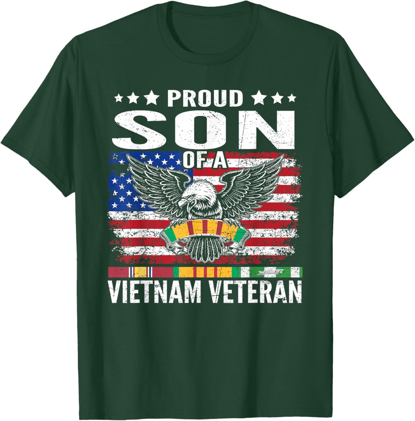 Proud Son Of A Vietnam Veteran Family Matching T-Shirt - T-Shirt | Forest