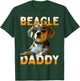 Beagle Daddy Father Papa Fathers Day English Beagles Dad T-Shirt - T-Shirt | Forest