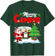 Merry Camper Christmas Santa Camper Camping Truck Red Plaid T-Shirt - T-Shirt | Forest