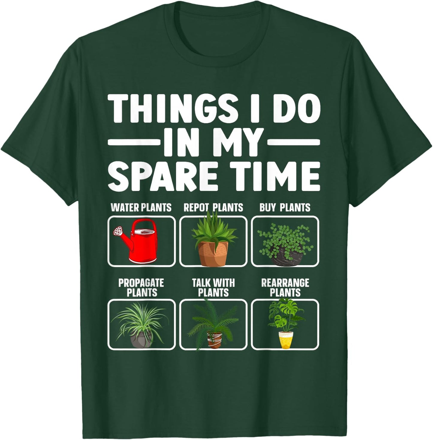 Funny Plant Art Women Gardener Plant Lover Gardening T-Shirt - T-Shirt | Forest