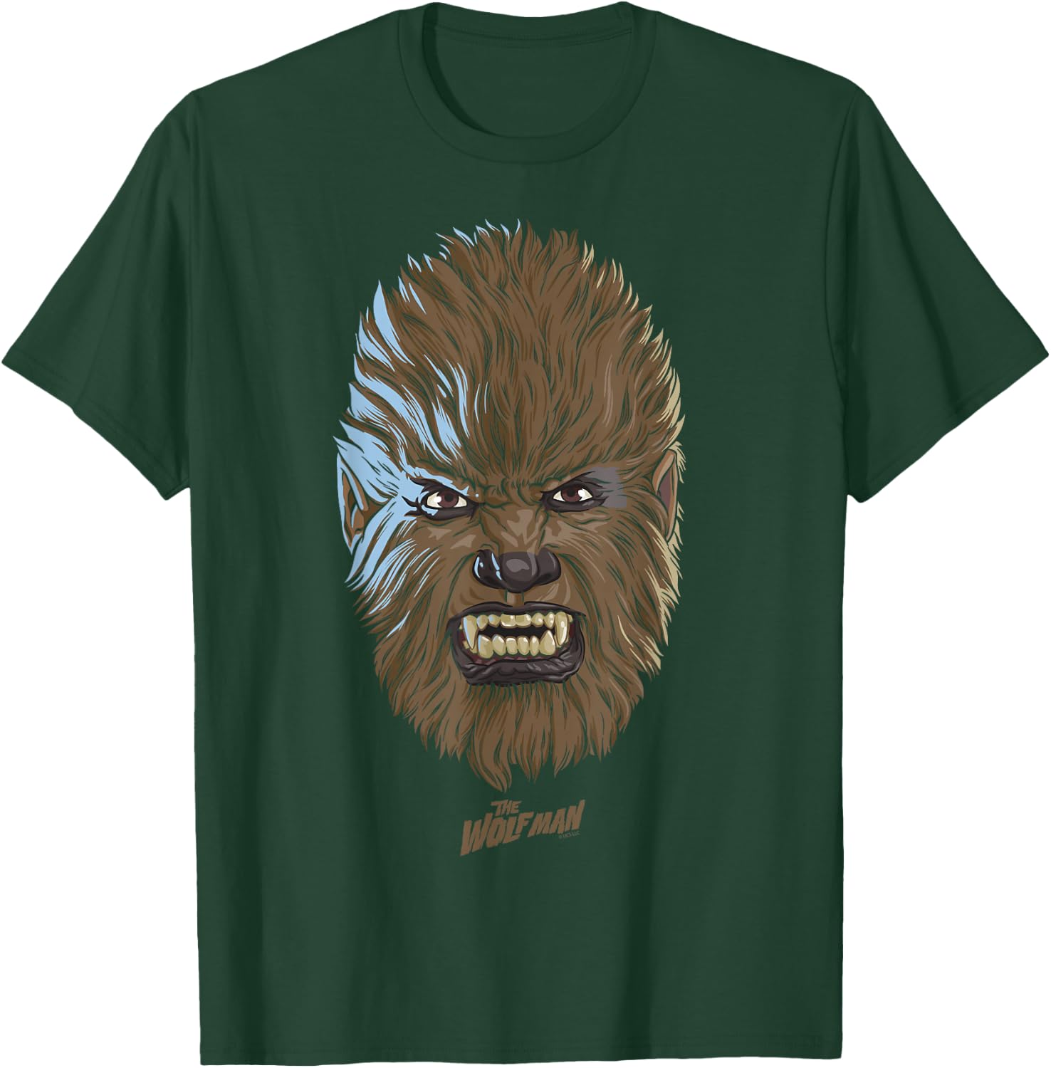 Universal Monsters Wolfman Big Face T-Shirt - T-Shirt | Forest