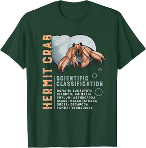 Hermit Crab STEM Science Classification Kids, Women's, Men's T-Shirt - T-Shirt | Forest