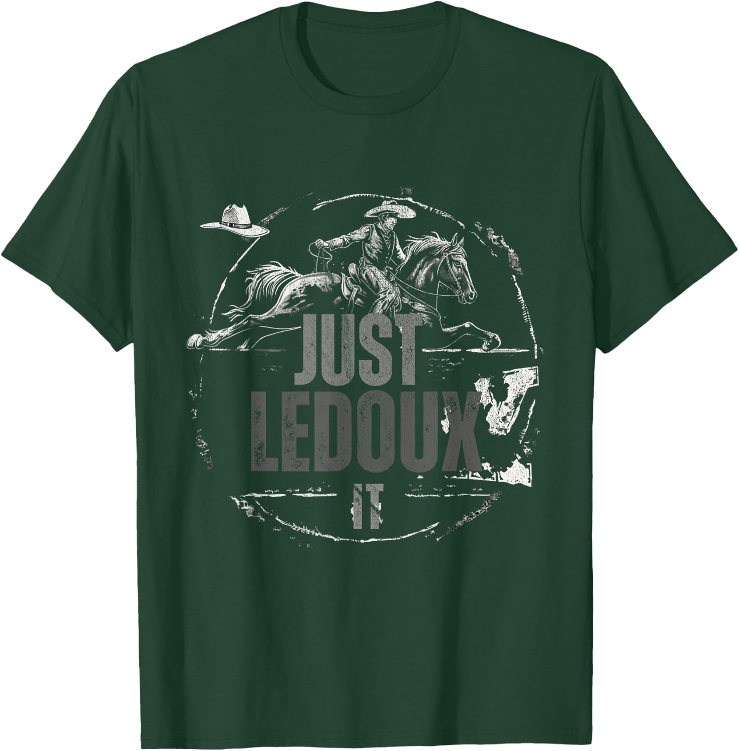 Just Ledoux It Cowboy Whiskey Wine Lover T-Shirt - T-Shirt | Forest