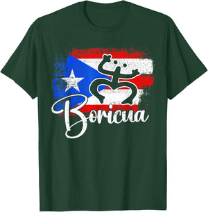 Boricua Puerto Rico Flag Puerto Rican Frog Men Women Kids T-Shirt - T-Shirt | Forest