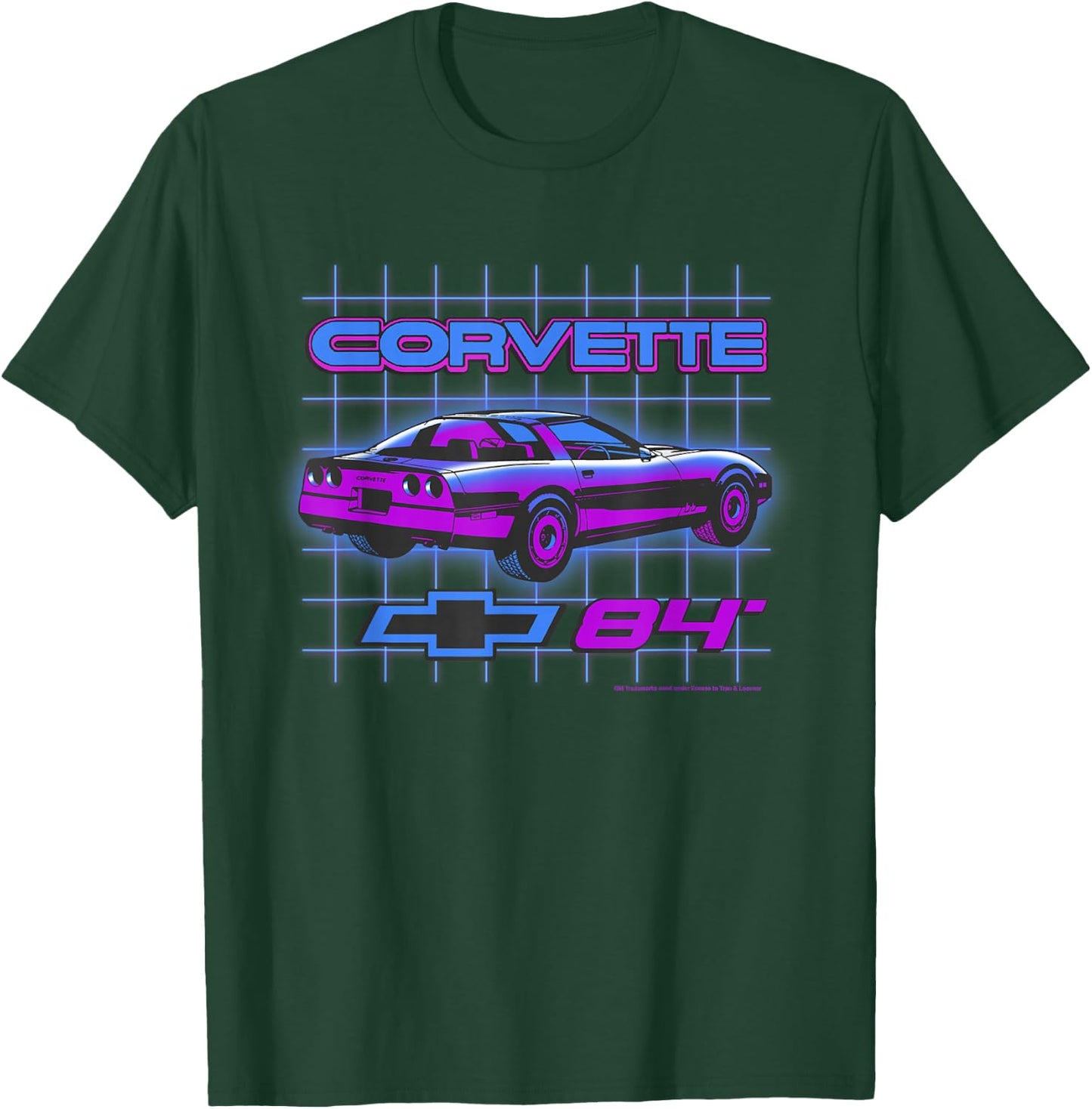 TNT Chevrolet Corvette 1984 | #37337 , Small, Black T-Shirt - T-Shirt | Forest