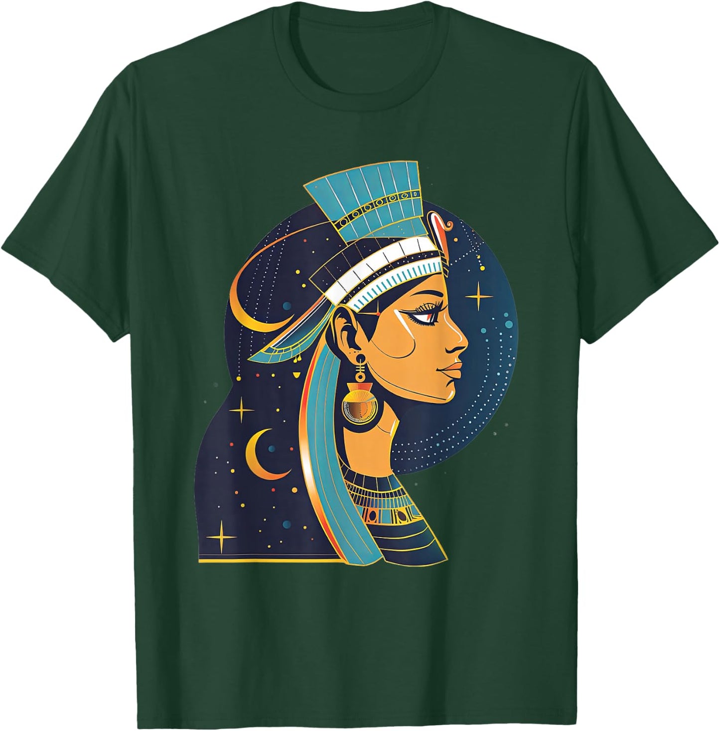 Inanna 90s Retro Ishtar Goddess Queen Of Heaven T-Shirt - T-Shirt | Forest