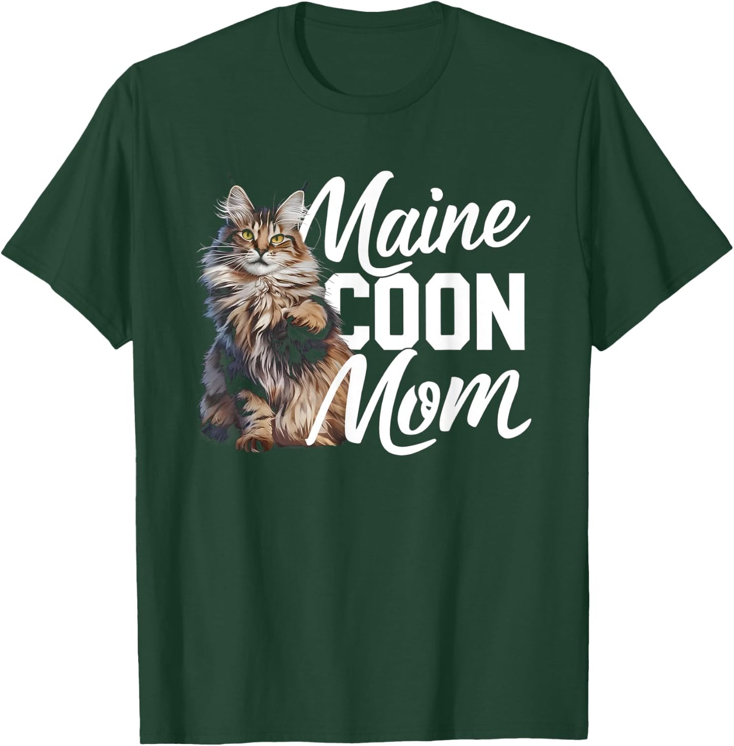 Maine Coon Mom T-Shirt - T-Shirt | Forest