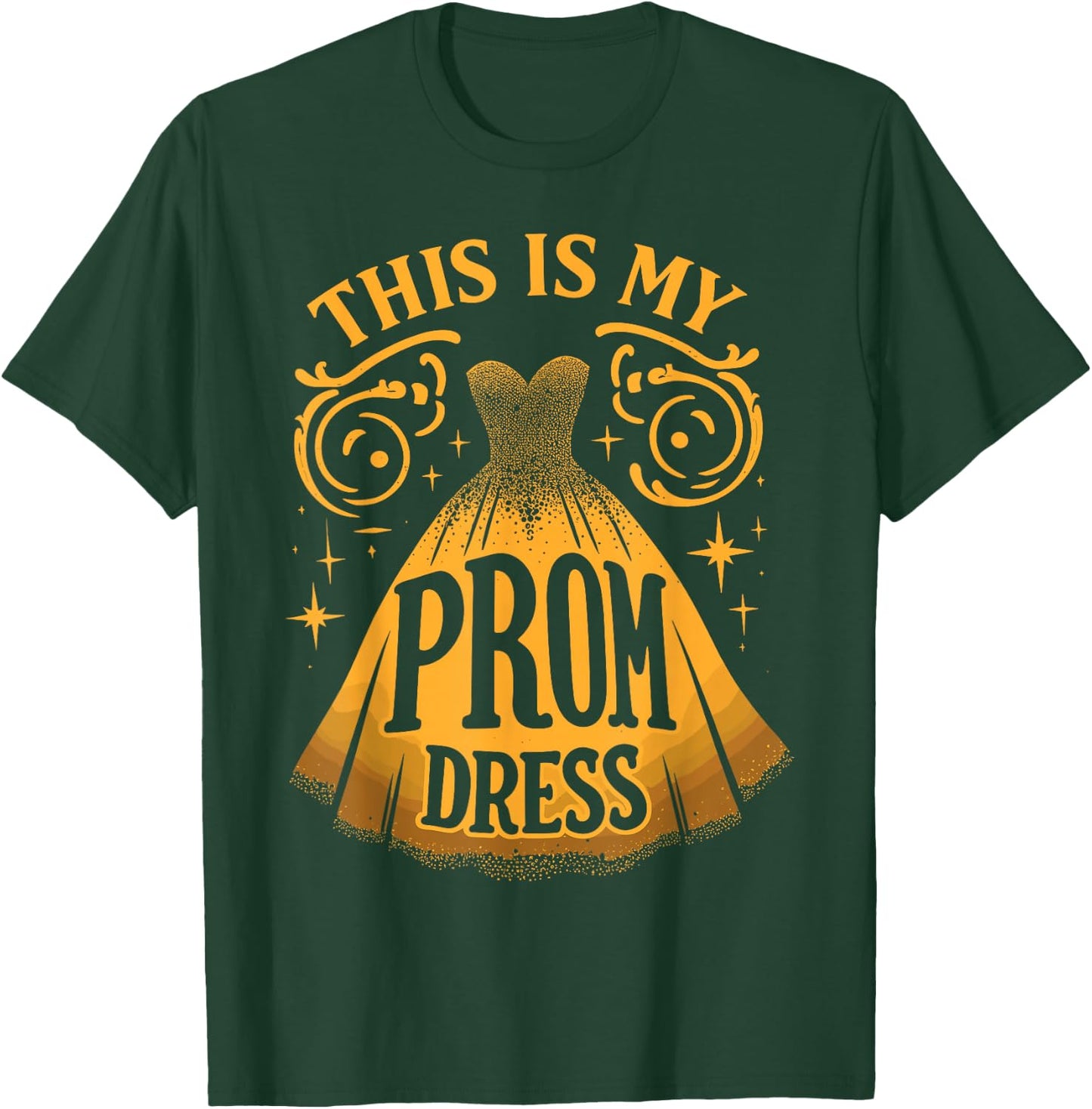 Party Night Prom Dress Promenade Graduation T-Shirt - T-Shirt | Forest