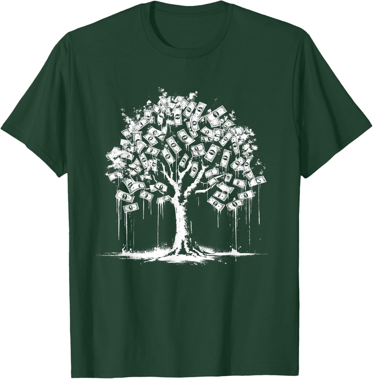 Money-Tree - Vintage Money Graphic Banknotes Lover T-Shirt - T-Shirt | Forest