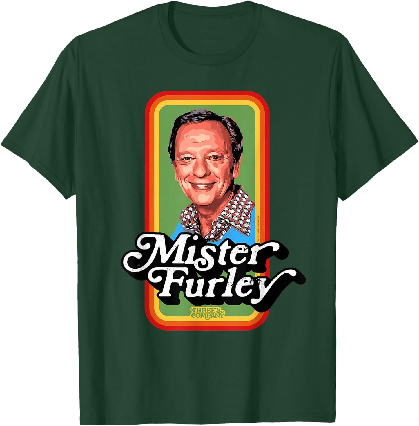 Mister Furley Three's Company Retro 80's T-Shirt - T-Shirt | Forest