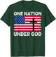 ONE NATION UNDER GOD Flag 4th Of July Patriotic Christian T-Shirt - T-Shirt | Forest
