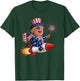 Donald Trump 2024 Happy 4th Of July Trump American Flag Women Men T-Shirt - T-Shirt | Forest