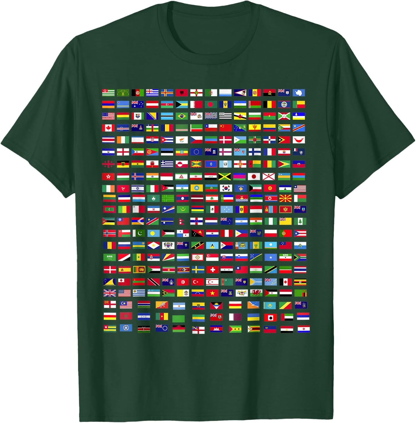 Flags of The Countries of The World 287 Flag International T-Shirt - T-Shirt | Forest
