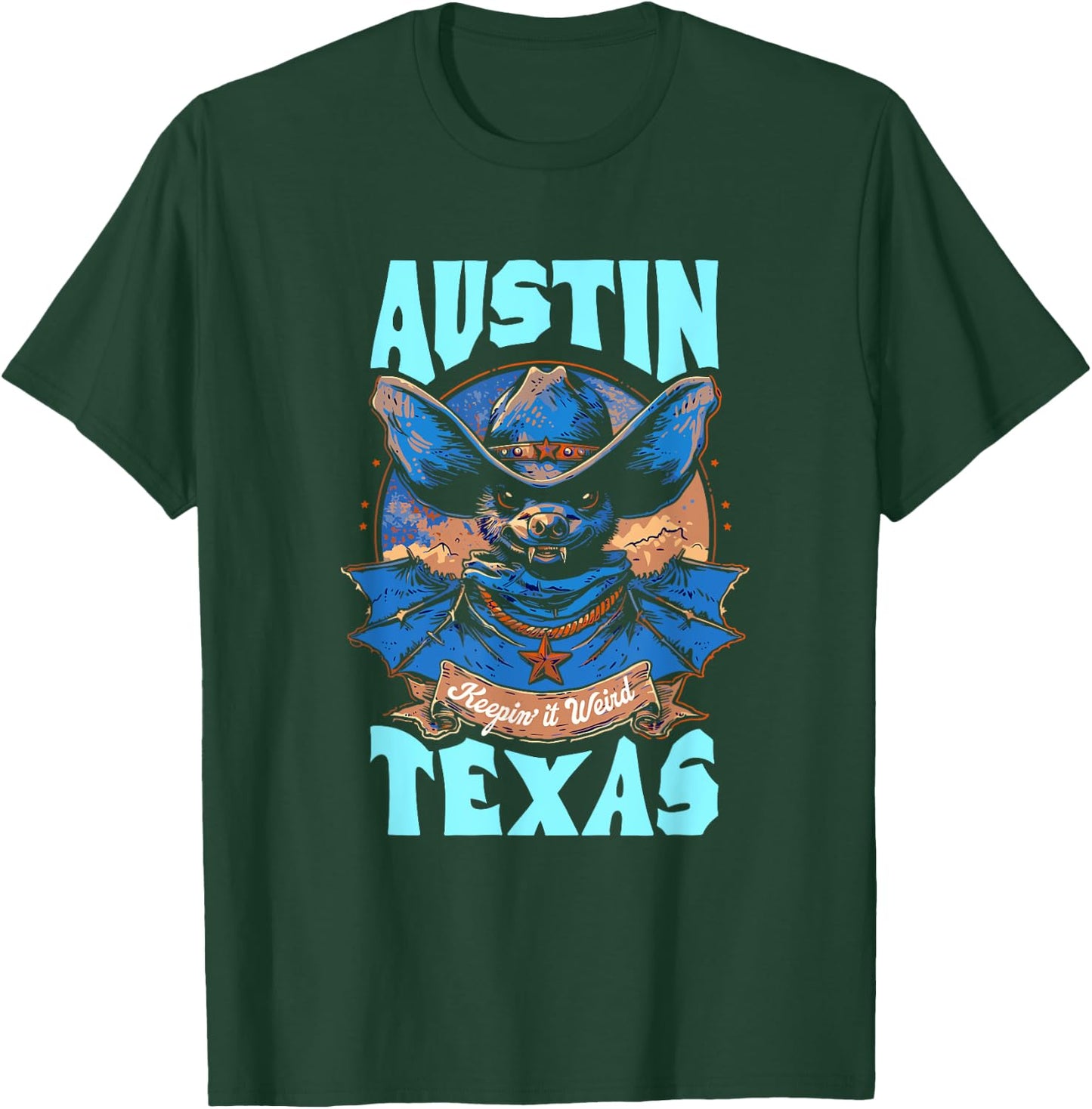 Texas Pride - Keep It Weird Austin - Austin Bats T-Shirt - T-Shirt | Forest