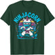 Ninjacorn Unicorn Lover Shuriken Kunai Shinobi Ninja T-Shirt - T-Shirt | Forest