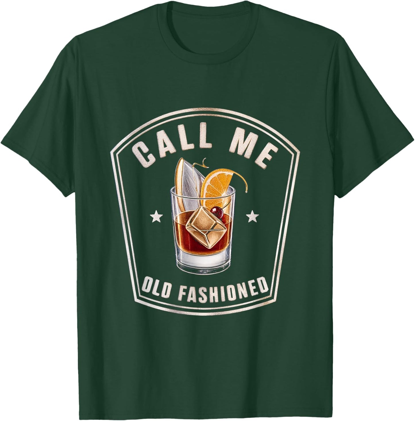 Call Me Old Fashioned Whiskey Cocktail Drink Mixology T-Shirt - T-Shirt | Forest