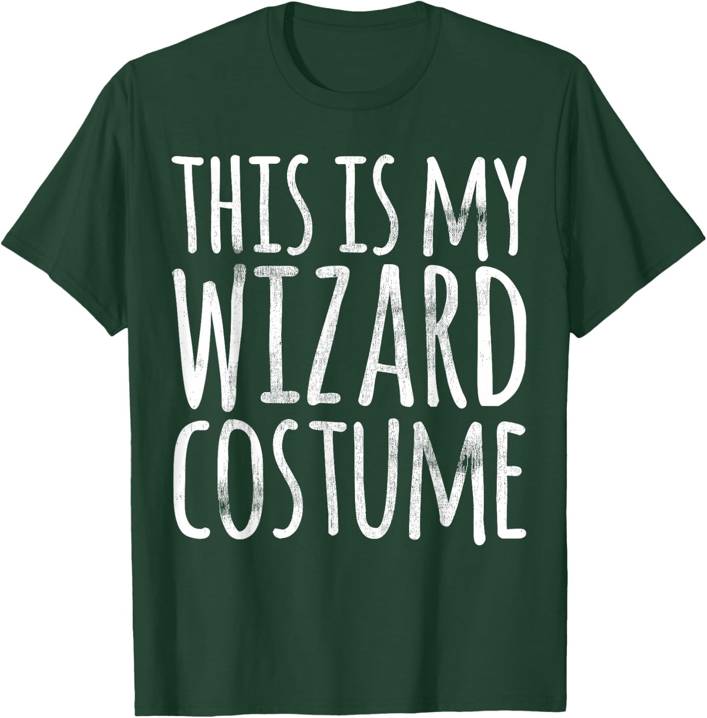 This Is My Wizard Costume Halloween Funny Lazy Easy Gift T-Shirt - T-Shirt | Forest
