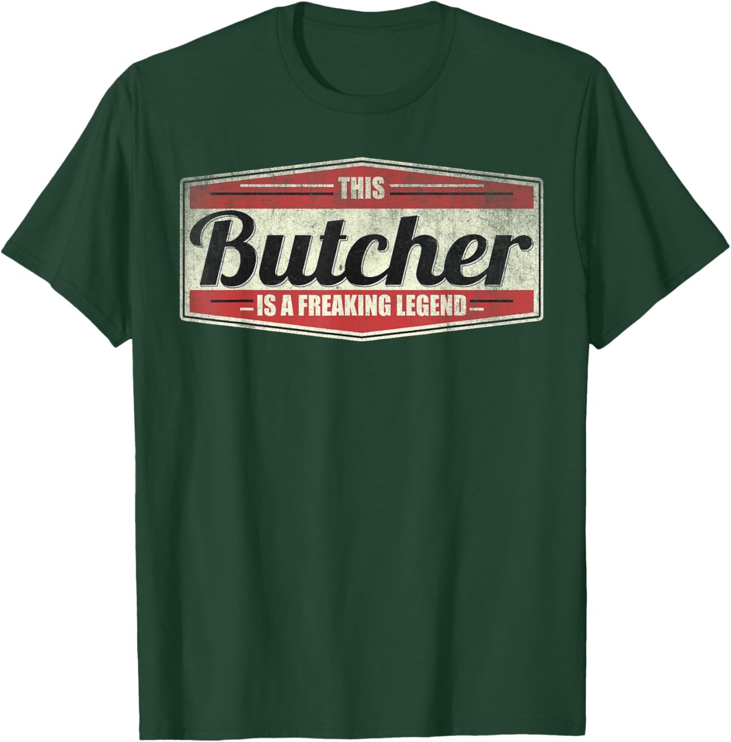 Funny Profession Quote Vintage Butcher T-Shirt - T-Shirt | Forest