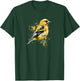 American Goldfinch Watercolor, Birdwatching T-Shirt - T-Shirt | Forest