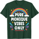 MONIQUE Vibes Only Cute Retro Girls MONIQUE Name T-Shirt - T-Shirt | Forest