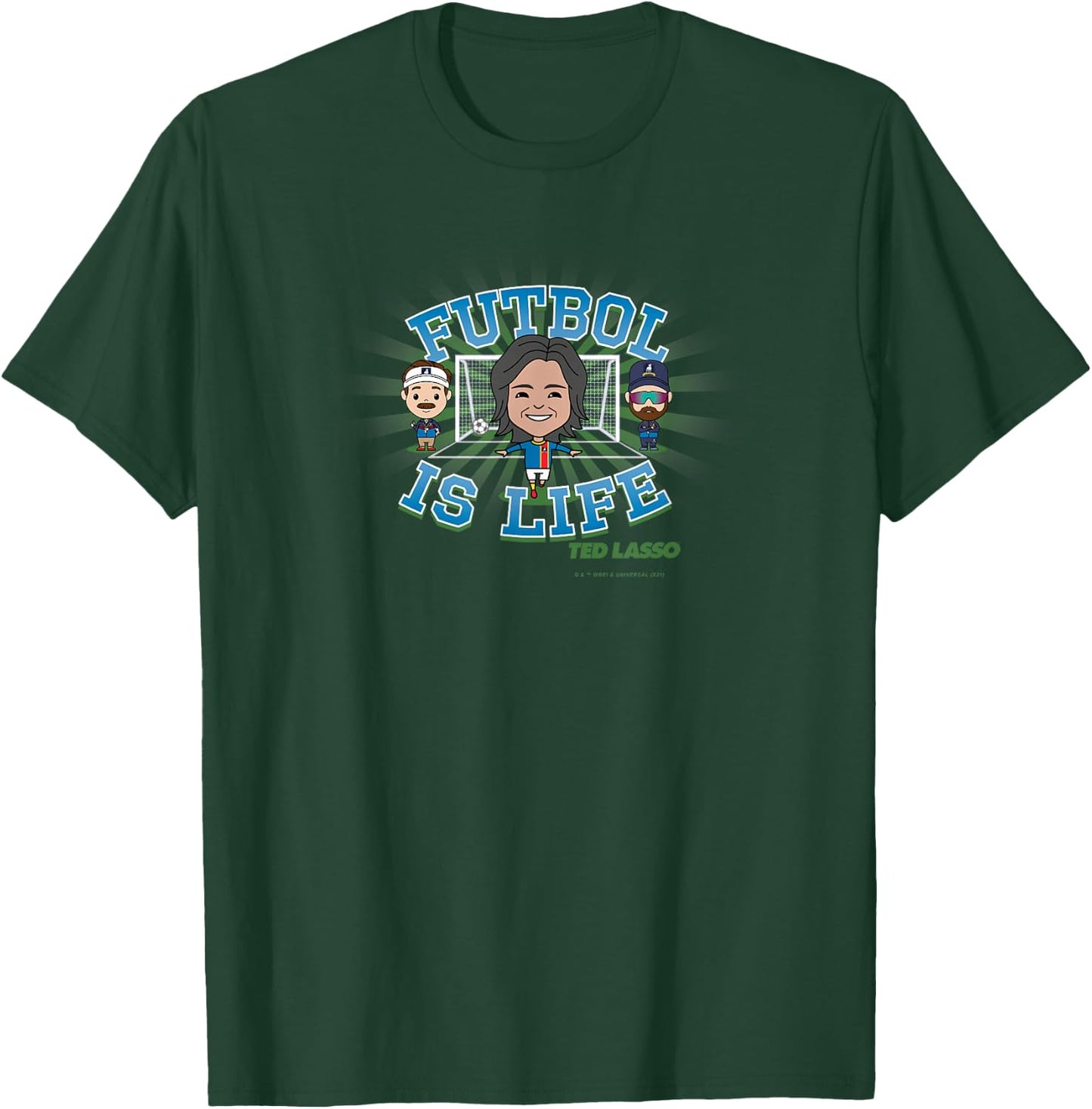 Ted Lasso Dani Rojas Futbol is Life Coach Beard Chibi T-Shirt - T-Shirt | Forest