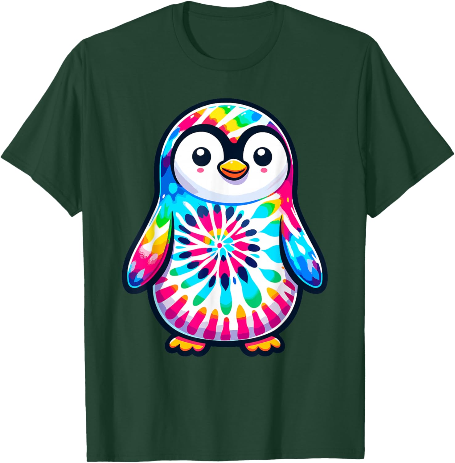 Tie Dye Penguin Lover Shirt Psychedelic Penguin T-Shirt - T-Shirt | Forest