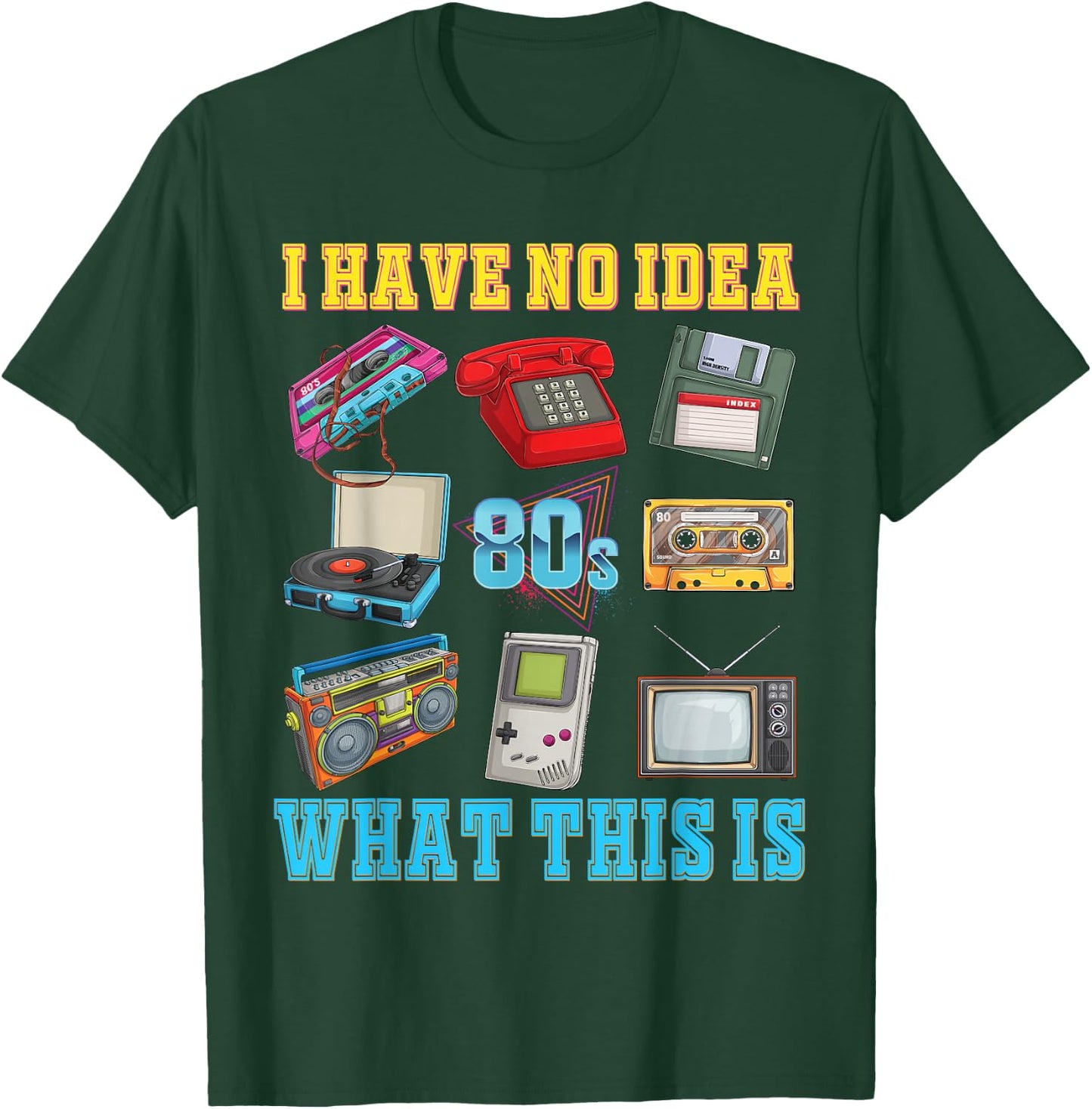 I Have No Idea What This is Kids 70s 80s 90s Theme Outfit T-Shirt - T-Shirt | Forest