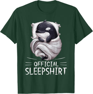Orca Whale Animal Official Sleepshirt Pajamas Nightgown T-Shirt - T-Shirt | Forest