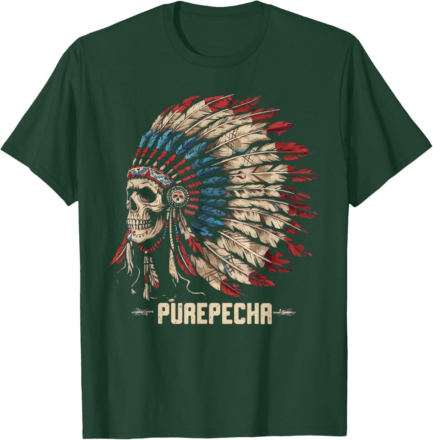 Indigenous People Mexico Native American Purepecha Tribe T-Shirt - T-Shirt | Forest