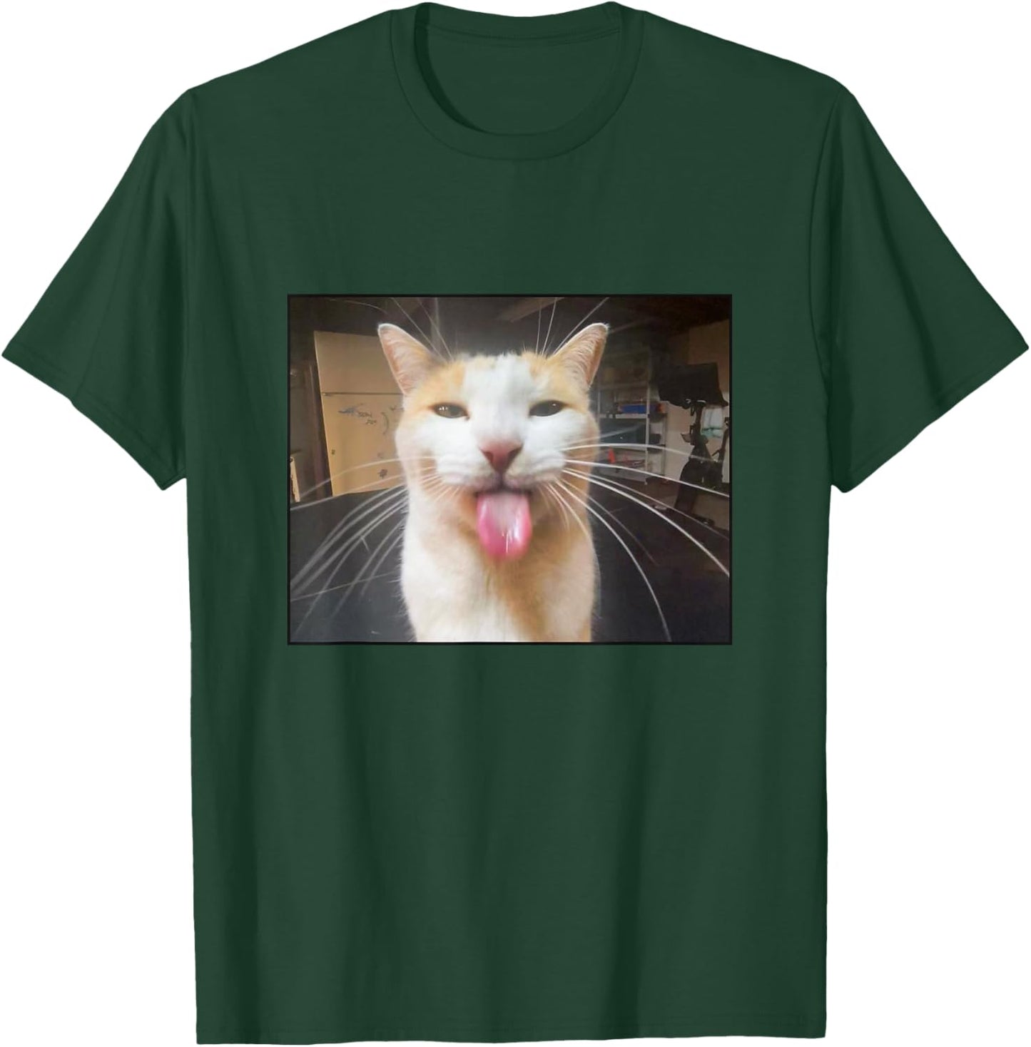 Silly Bleh Cat Meme T-Shirt - T-Shirt | Forest