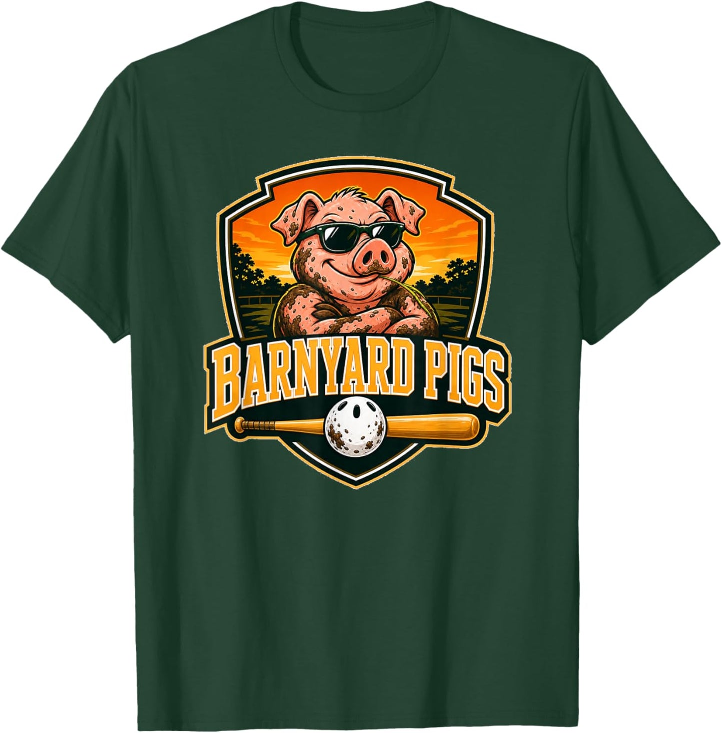 Barnyard Pigs T-Shirt - T-Shirt | Forest