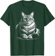 Cat in Lying Pose as Elegant Black and White Portrait Men Women Kids T-Shirt - T-Shirt | Forest