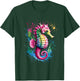 Seahorse Men Woman Colorful Watercolor Seahorse T-Shirt - T-Shirt | Forest