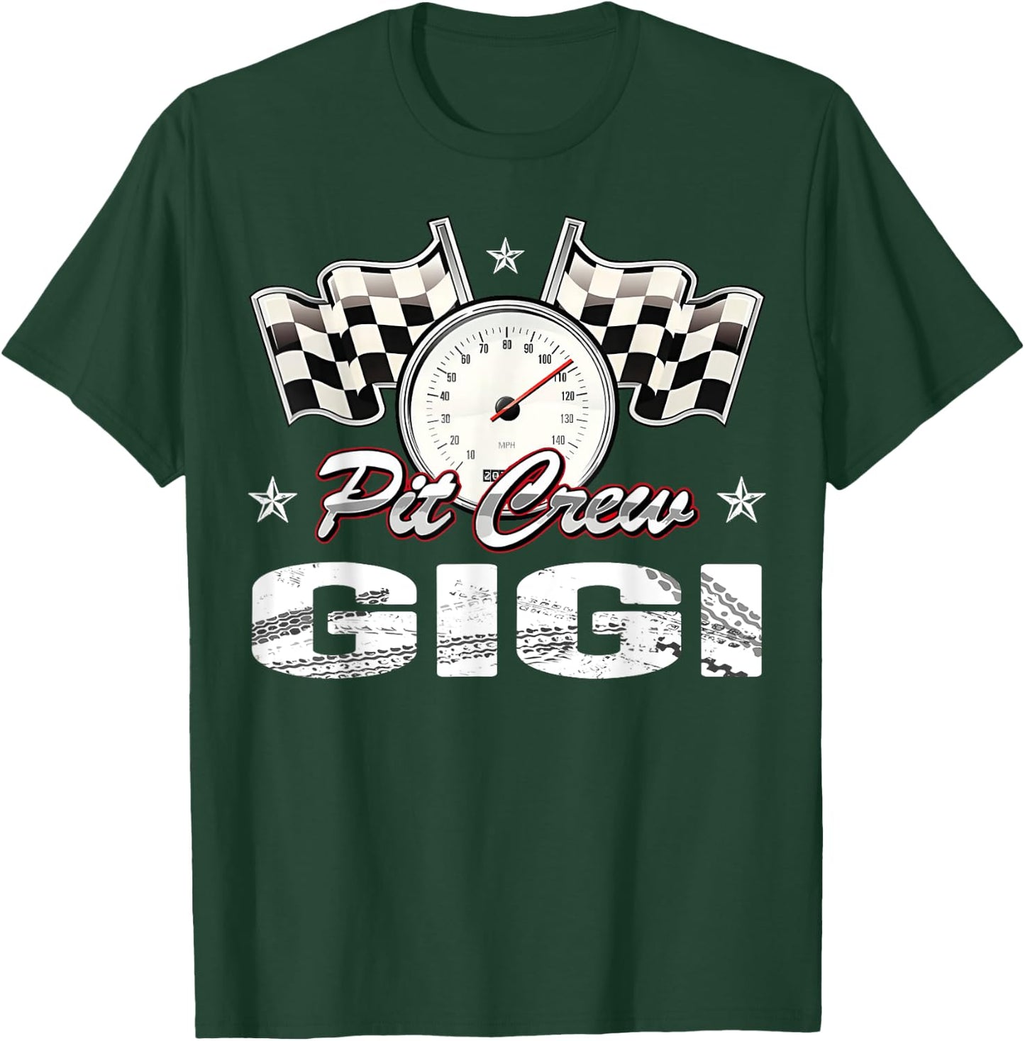 Pit Crew Gigi Race Car Birthday Racing Car Family T-Shirt - T-Shirt | Forest
