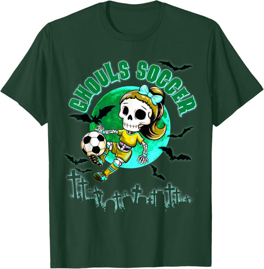 Soccer Ghoul Halloween for Girls & Teens October Spooky T-Shirt - T-Shirt | Forest